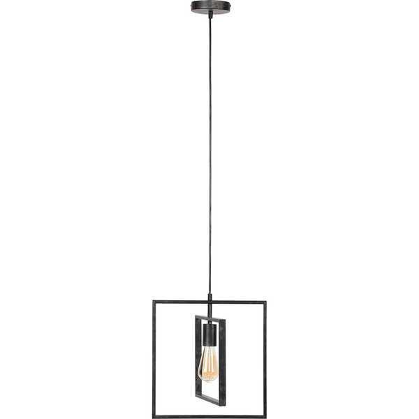 mutoni Lampe à suspension anthracite Turn square 1L  