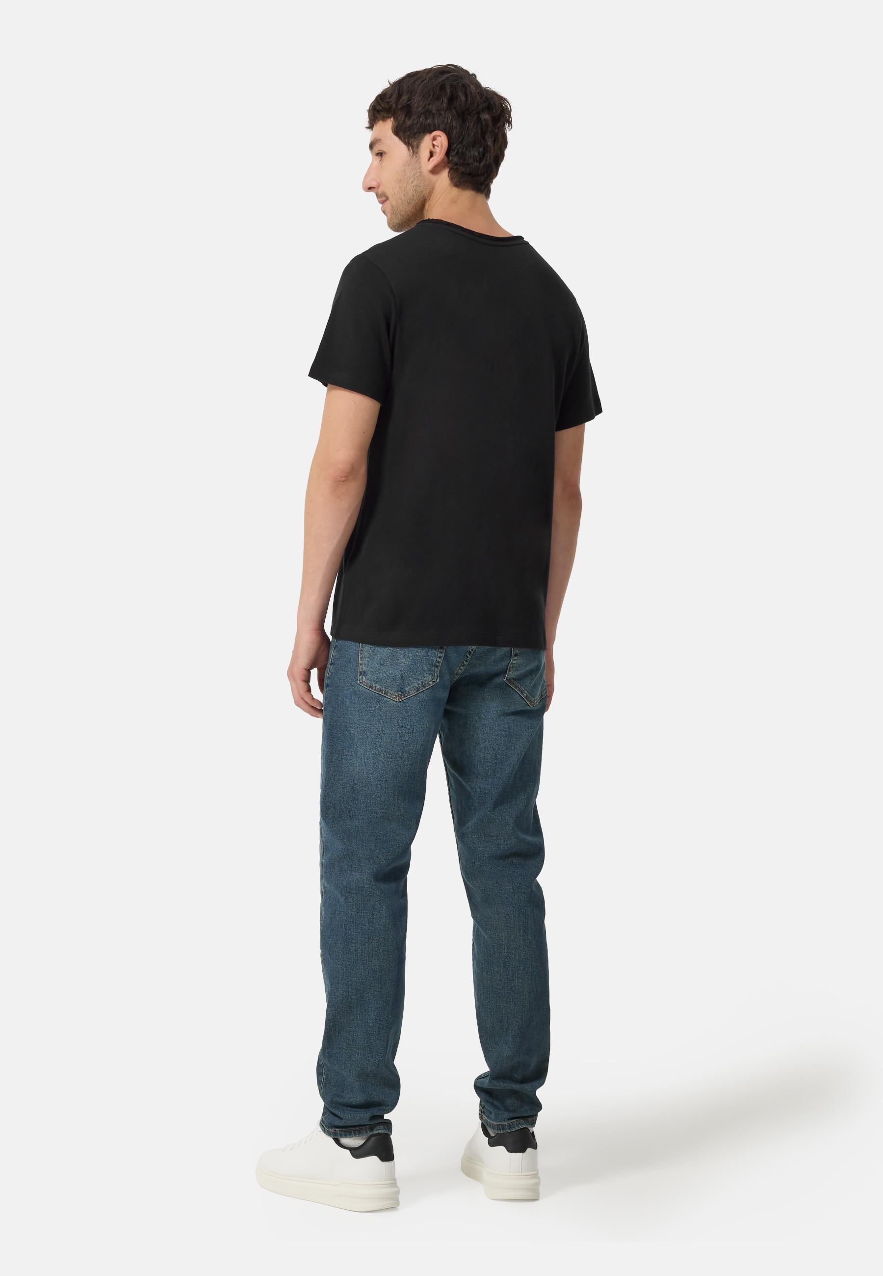 CASH-MERE.CH Wolle Kaschmir Rundhals T-Shirt  