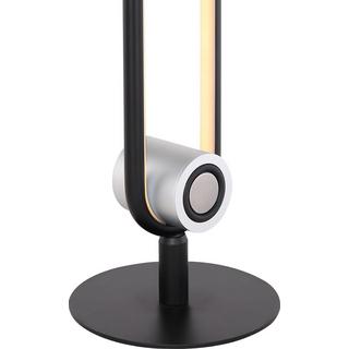 mutoni Lampada da tavolo Toppole alluminio nero opaco 1xLED  