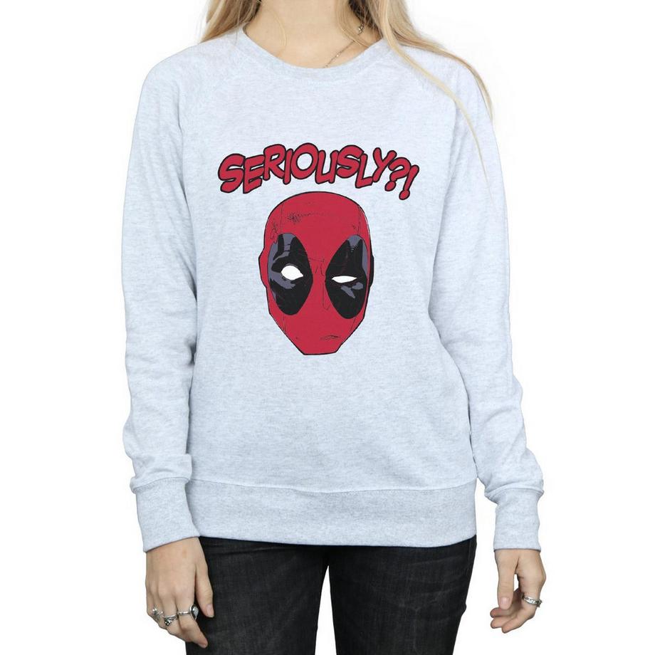 MARVEL Seriously Stampa Grafica Felpa  
