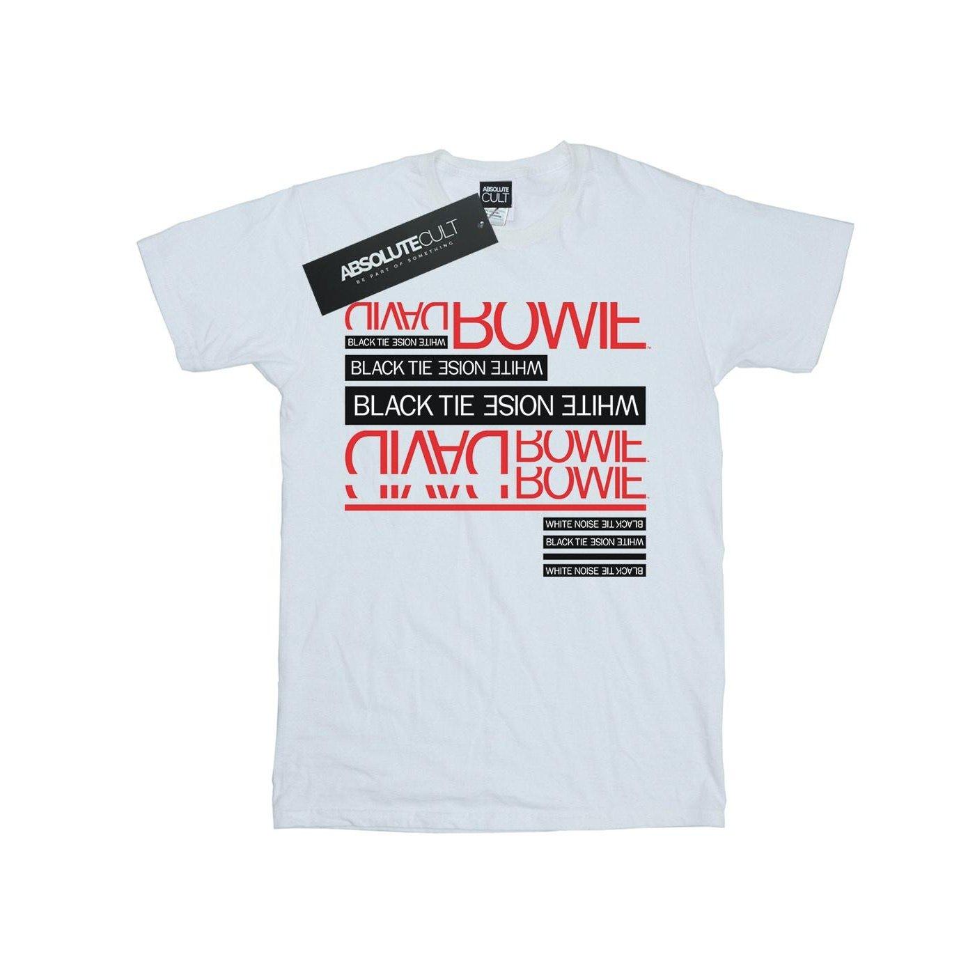 David Bowie  Tshirt BLACK TIE WHITE NOISE 