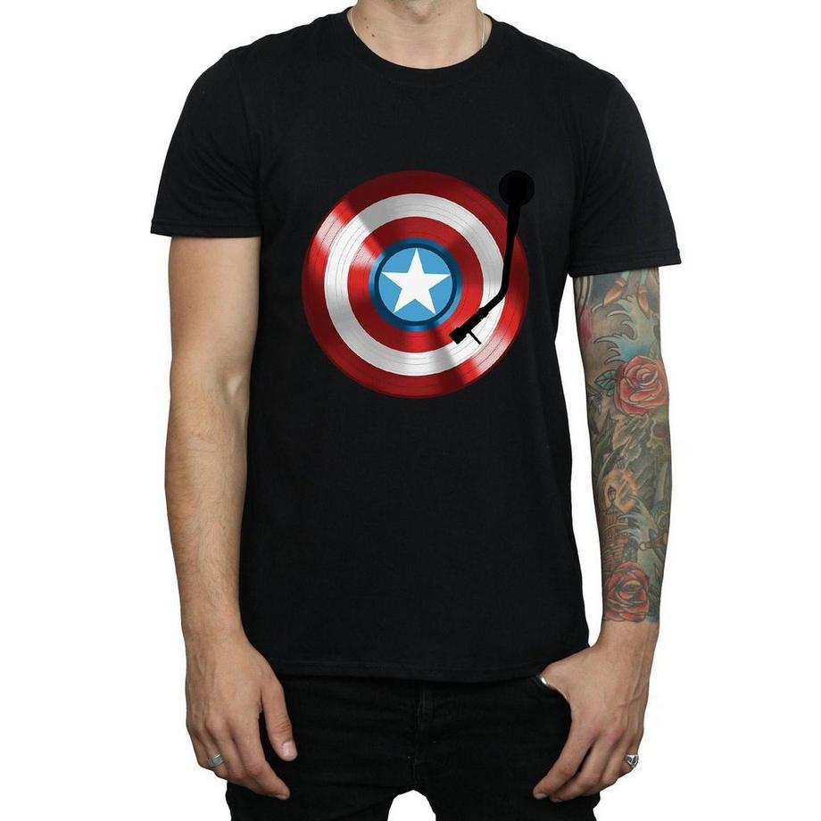 MARVEL Captain America Shield Turntable T-Shirt  