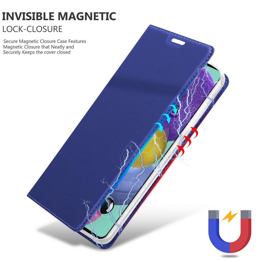 Cadorabo  Hülle für Samsung Galaxy A51 5G Magnetverschluss, Kartenfach 