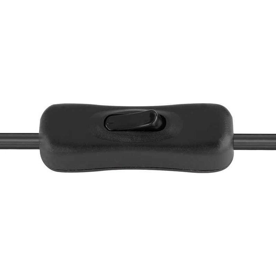 mutoni Lampada da tavolo Hadera metallo nero opaco 1xE27  