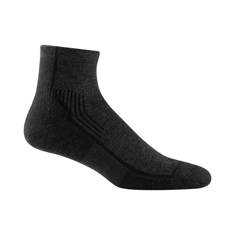 Darn Tough Chaussettes Homme Quart Mi-Épaisses Randonnée Mérinos Sans Couture