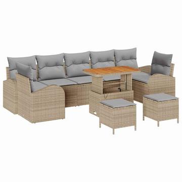 Garten-sofa-set poly-rattan