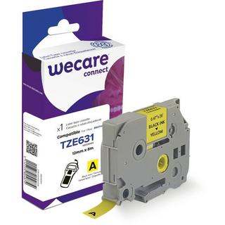 wecare  WECARE Band, laminiert schwarz/gelb Tze-631WE ersetzt Ptouch Tze-631 12mm 