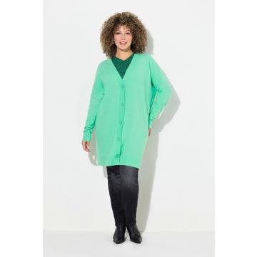 Cardigan dal taglio squadrato con scollo a V e abbottonatura