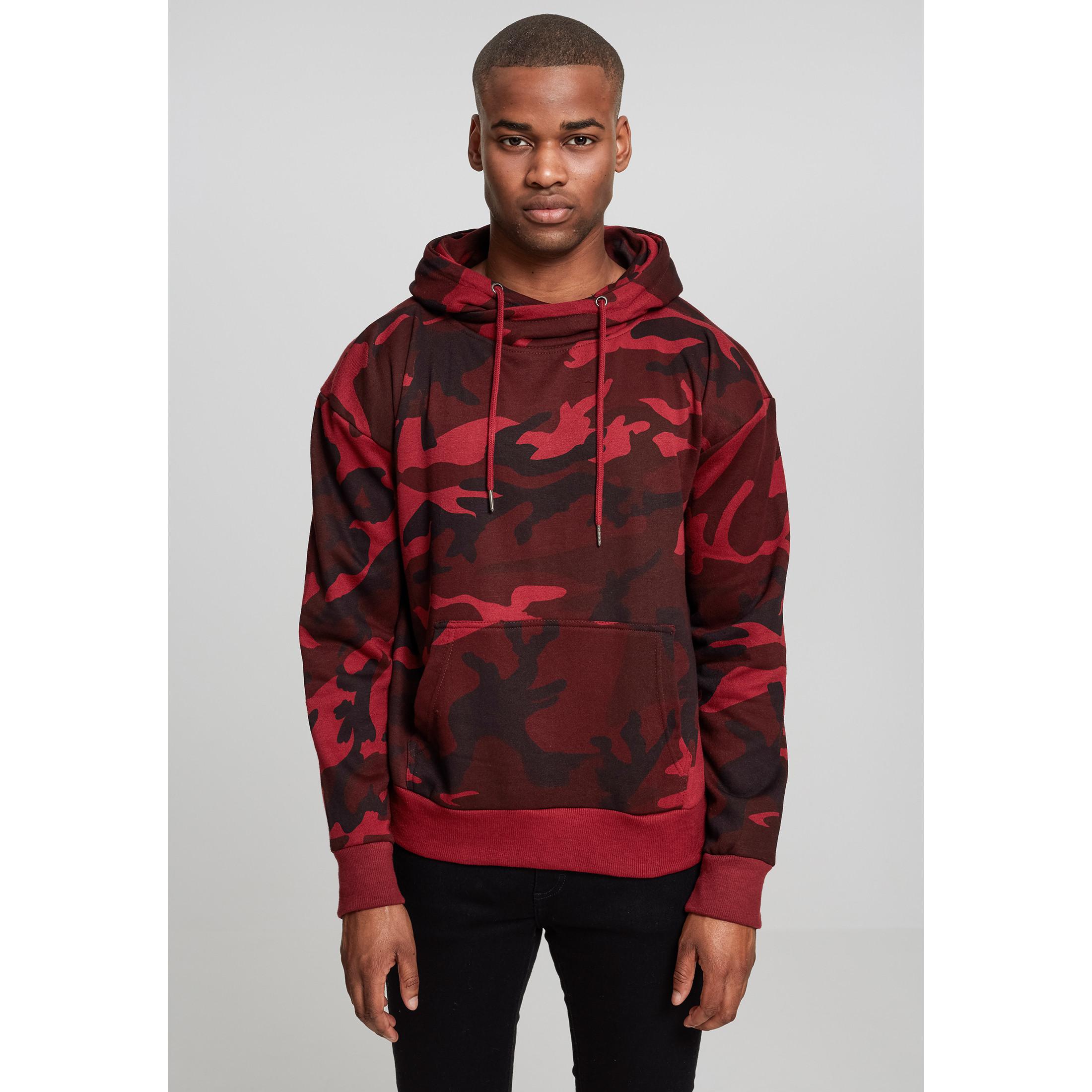URBAN CLASSICS Camo High Neck Kapuzenpullover  