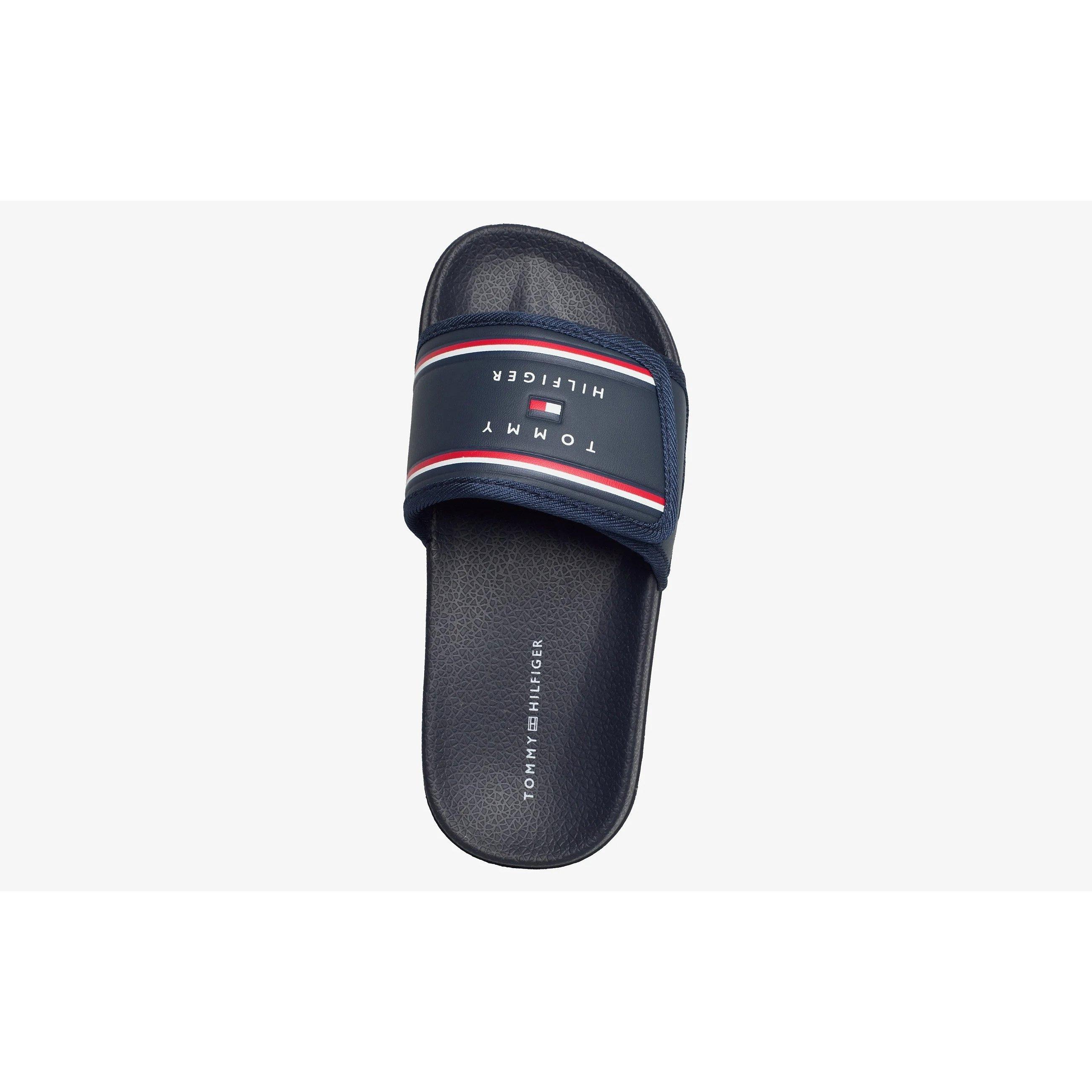 TOMMY HILFIGER  slides für kinder blue 