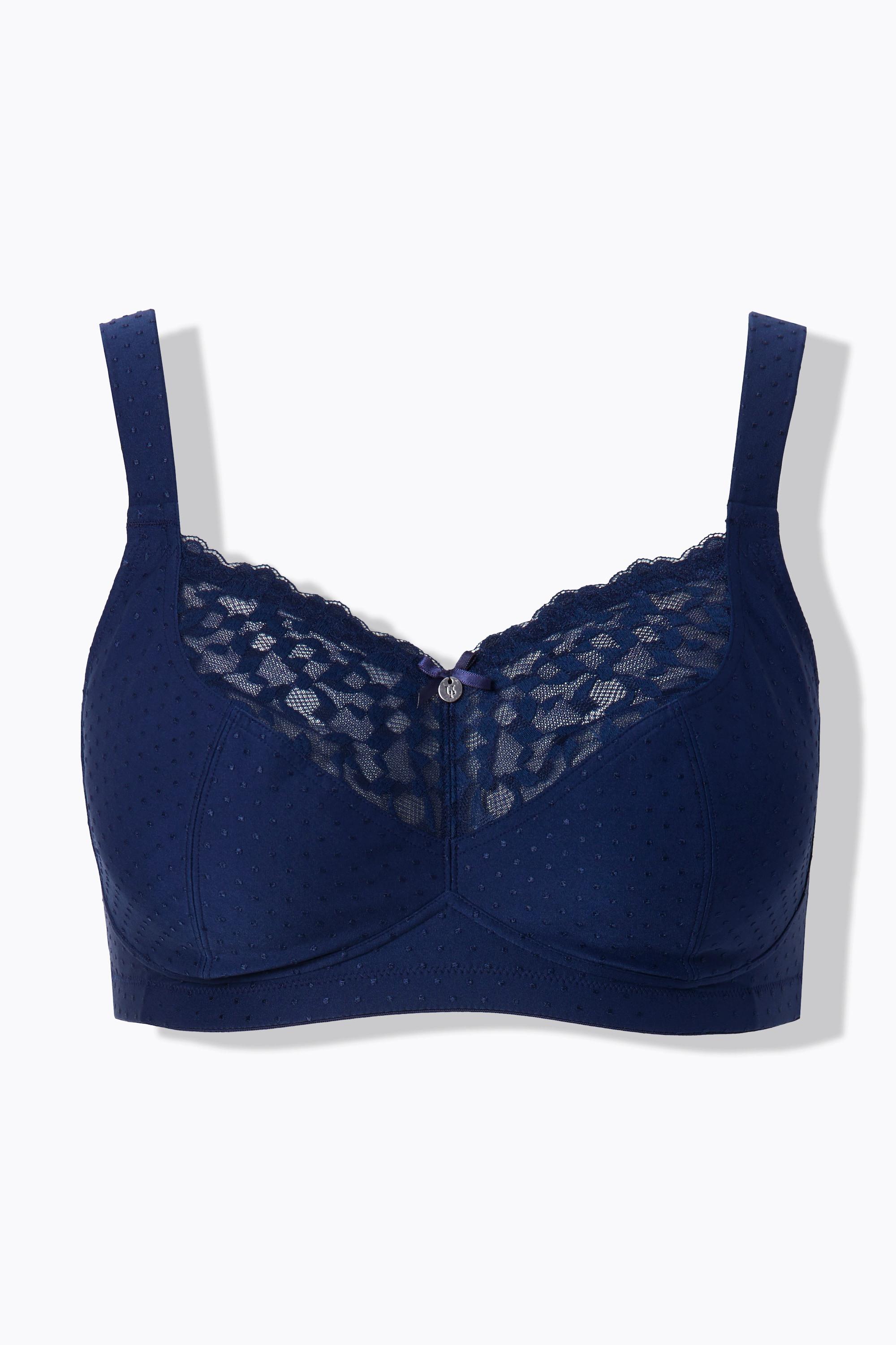 Ulla Popken Reggiseno comfort pizzo senza ferretto coppa C-E  