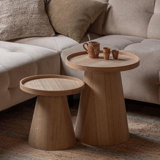 mutoni Table d'appoint Maude naturel 45  