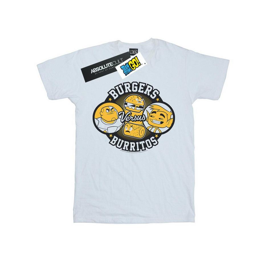 DC COMICS Teen Titans Go Burgers Vs Burritos T-Shirt  