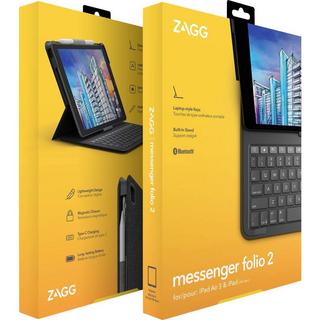 ZAGG  ZAGG Tastiera per tablet con BookCover Messenger Folio 2 Grigio scuro 