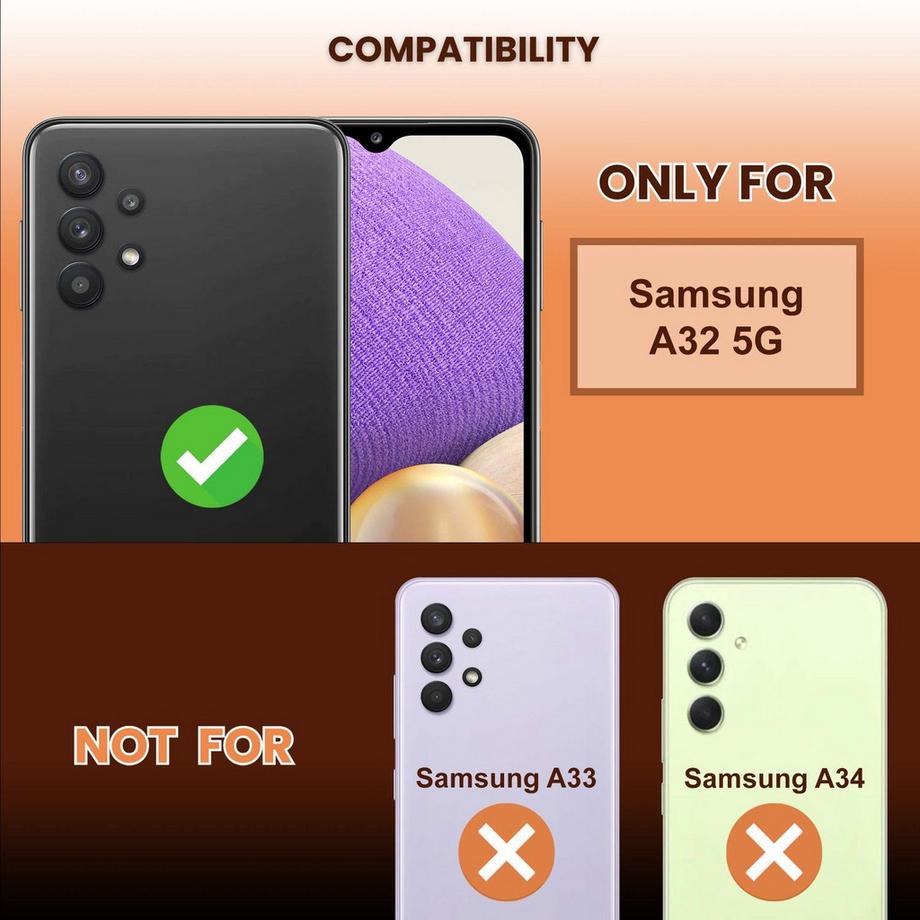 Cadorabo  Samsung Galaxy A32 5G Schutzfolie Schutzglas 