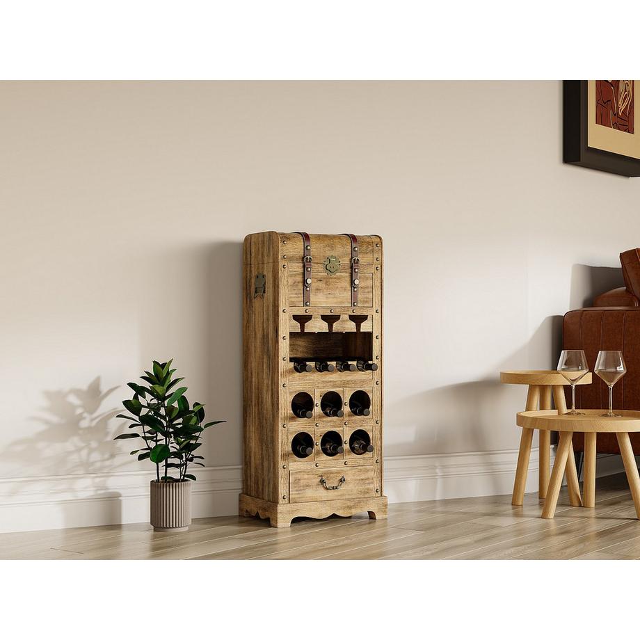 Vente-unique Weinregal tanne  