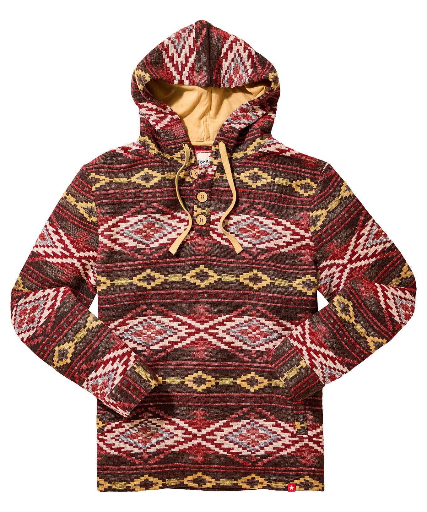 Joe Browns  Warmer Azteken-Kapuzenpullover mit Knopfleiste 