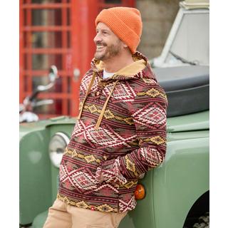 Joe Browns  Warmer Azteken-Kapuzenpullover mit Knopfleiste 