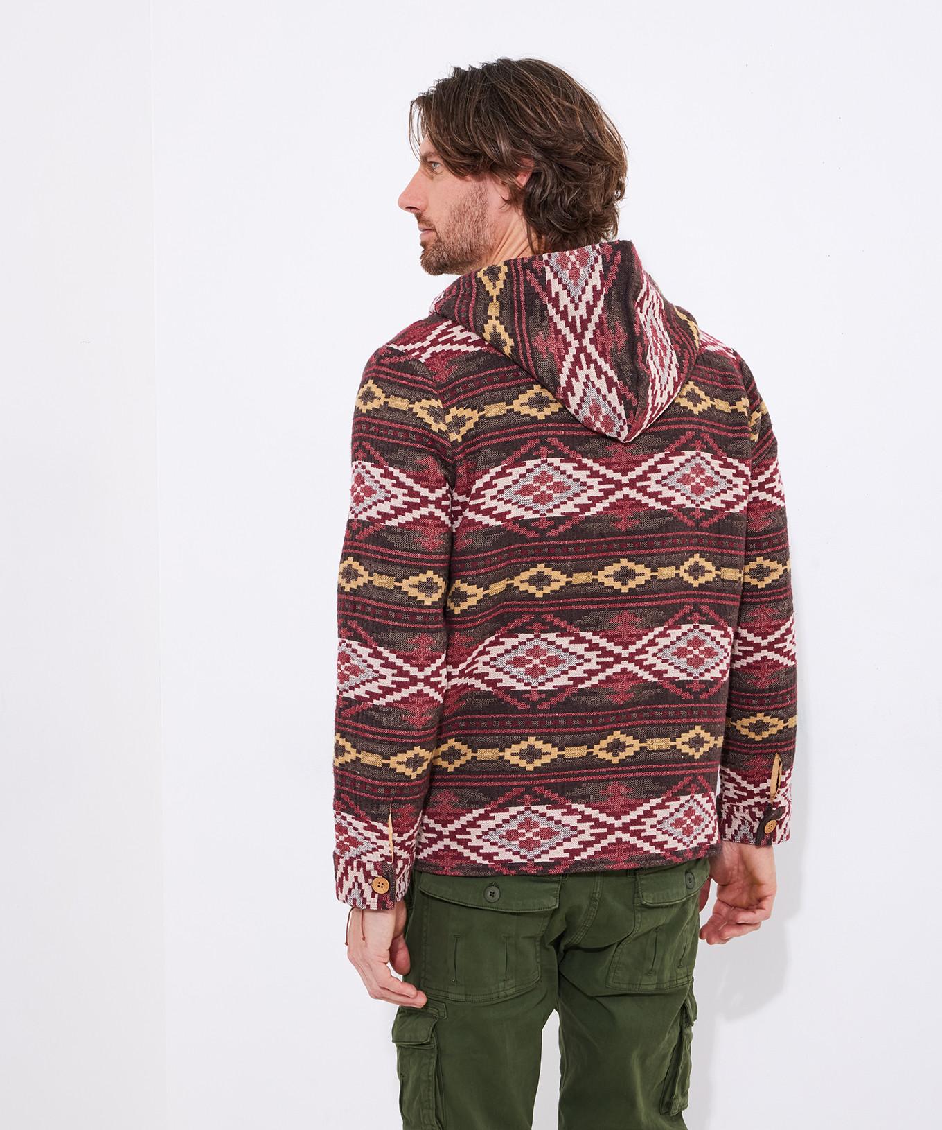 Joe Browns  Warmer Azteken-Kapuzenpullover mit Knopfleiste 