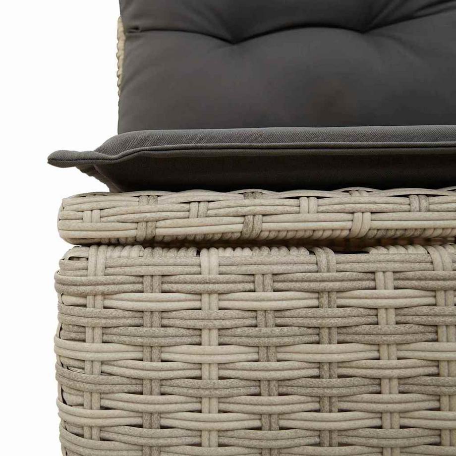 VidaXL Canapé modulaire poly rattan  