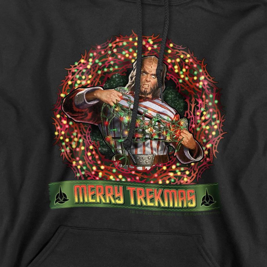 Star Trek Merry Trekmas Design Noël Sweat à Capuche  
