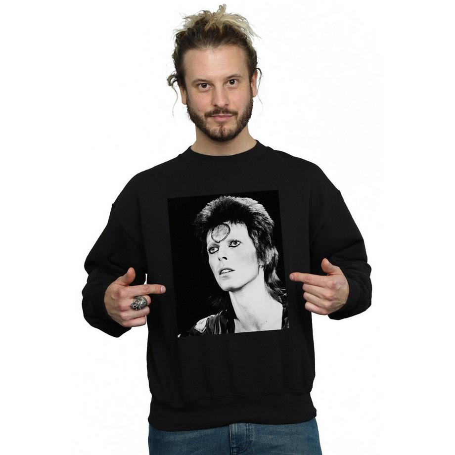 David Bowie Looking Bedrucktes Sweatshirt  