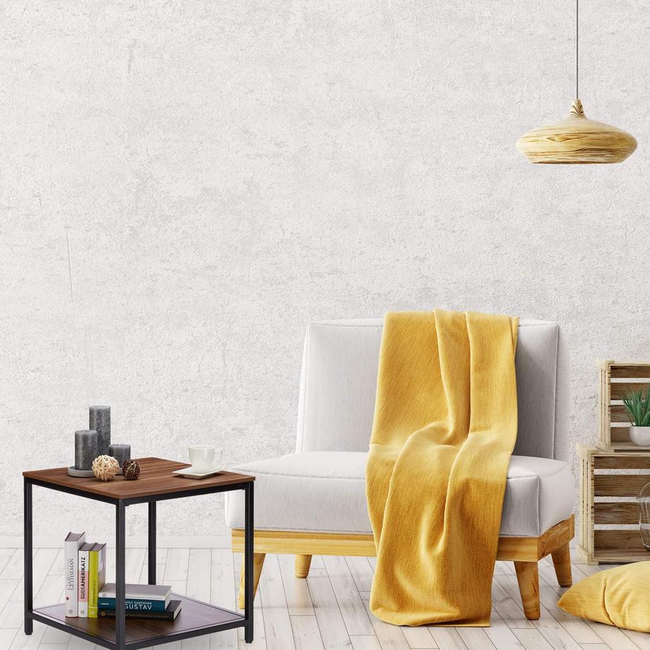 B2X Beistelltisch aus Holz mit Metallfuß  