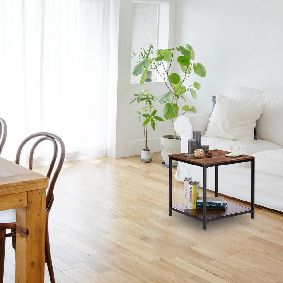 B2X Beistelltisch aus Holz mit Metallfuß  