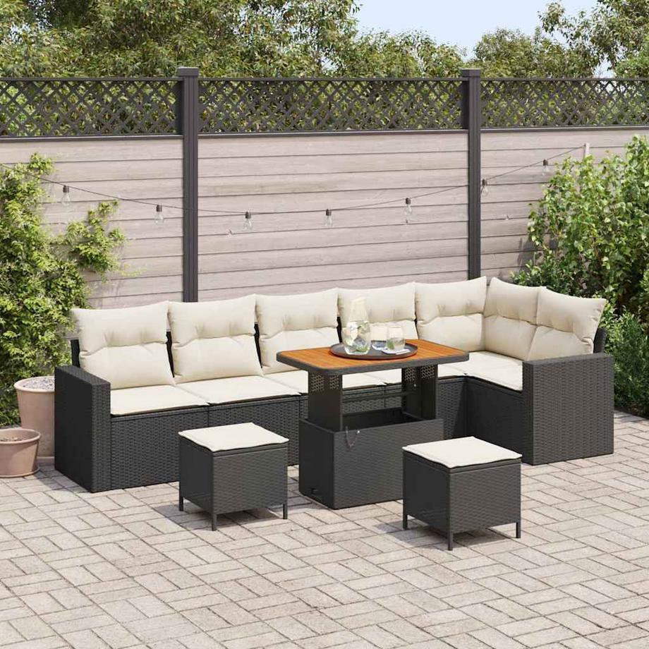 VidaXL Set de canapé de jardin bois d'acacia massif  