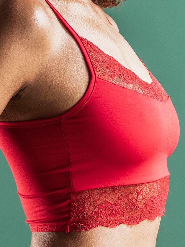 ISA bodywear  Bustier con merletto delicato 