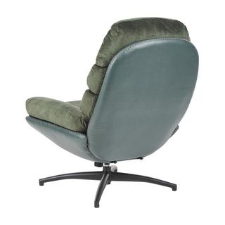 Beliani Poltrona girevole en Velluto Retrò EIDE  