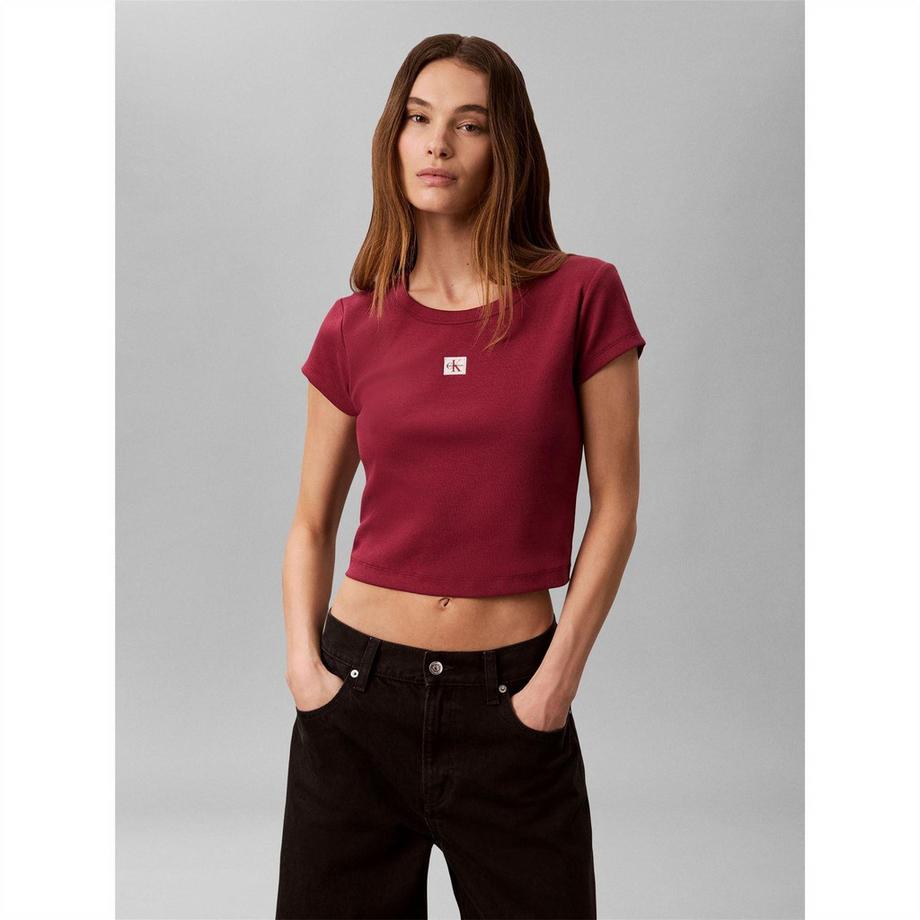 Calvin Klein  Kurzes Top, Gewebter Stoff 