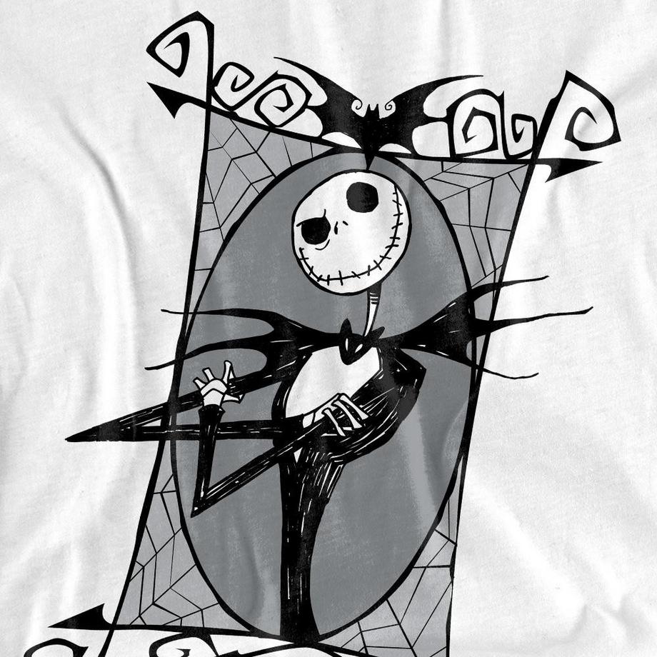 The Nightmare Before Christmas T-Shirt con Stampa Grafica Jack Skellington  