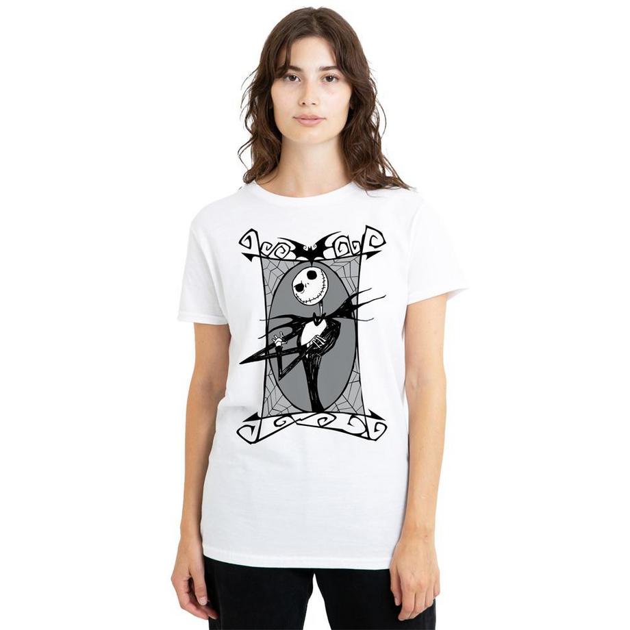 The Nightmare Before Christmas T-Shirt con Stampa Grafica Jack Skellington  