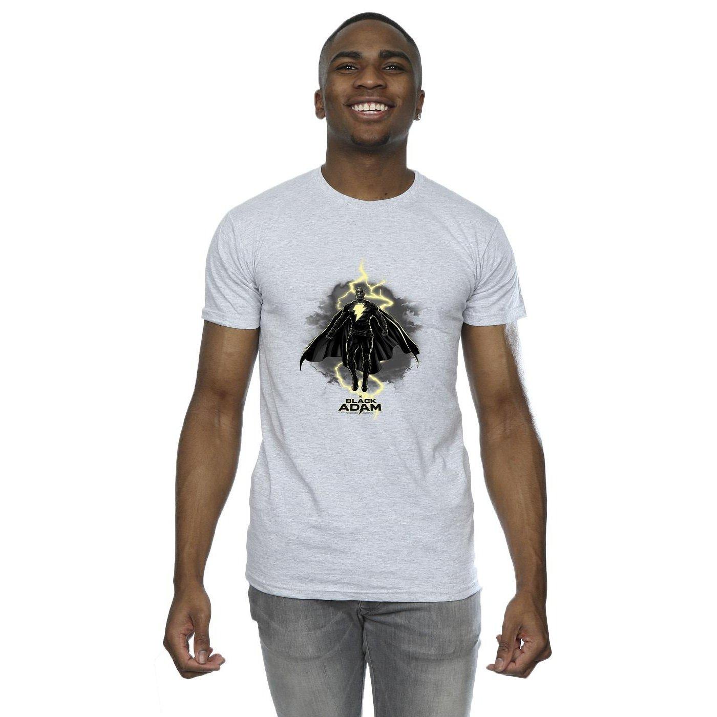 DC COMICS Black Adam Lightning T-Shirt Grafica  