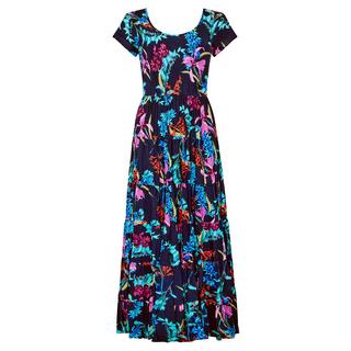 Joe Browns  Dark Floral Crinkle Maxi Dress 