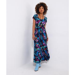 Joe Browns  Dark Floral Crinkle Maxi Dress 