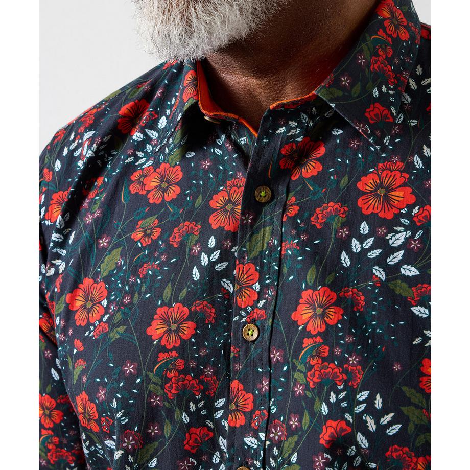 Joe Browns Winterhemd Blumenprint  