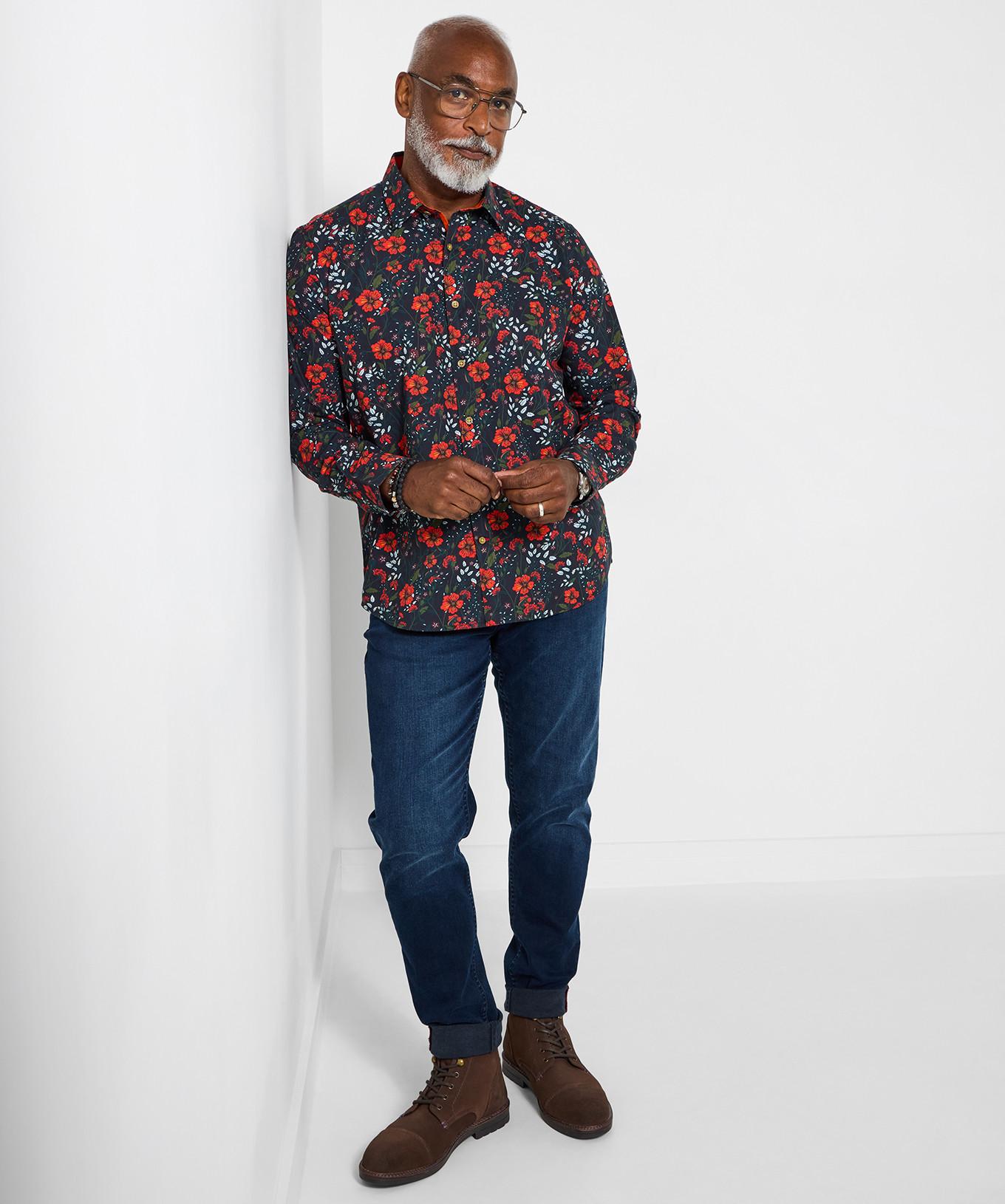 Joe Browns Winterhemd mit Blumenprint  