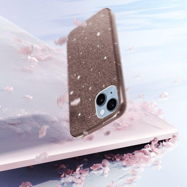 Avizar  Glitter Hülle Apple iPhone 14 Plus Rosa 