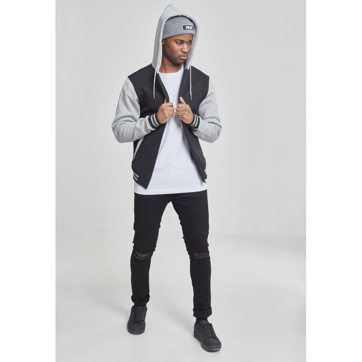 URBAN CLASSICS  weathirt à capuche urban claic 2-tone zip 