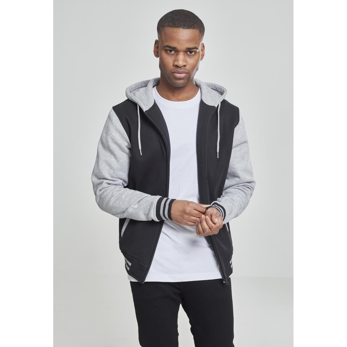 URBAN CLASSICS  weathirt à capuche urban claic 2-tone zip 