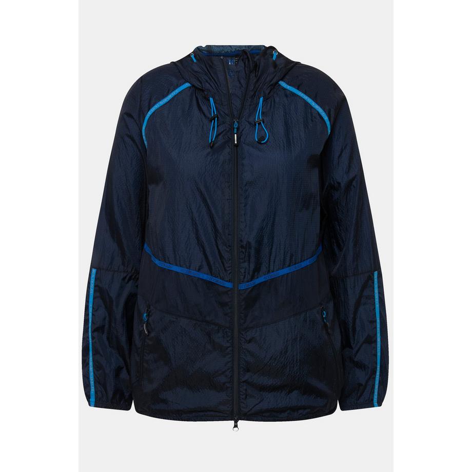 Ulla Popken Veste Fonctionnelle Deperlante avec Fermeture Eclair a Double Curseur  