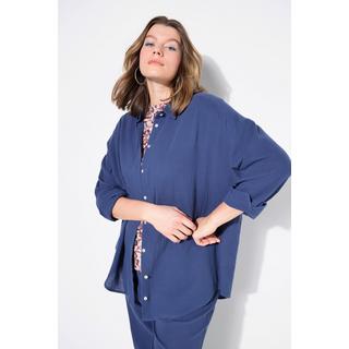 Studio Untold  Blusa di mussola dal taglio oversize con collo da camicia e maniche lunghe 