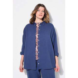 Studio Untold  Blusa di mussola dal taglio oversize con collo da camicia e maniche lunghe 