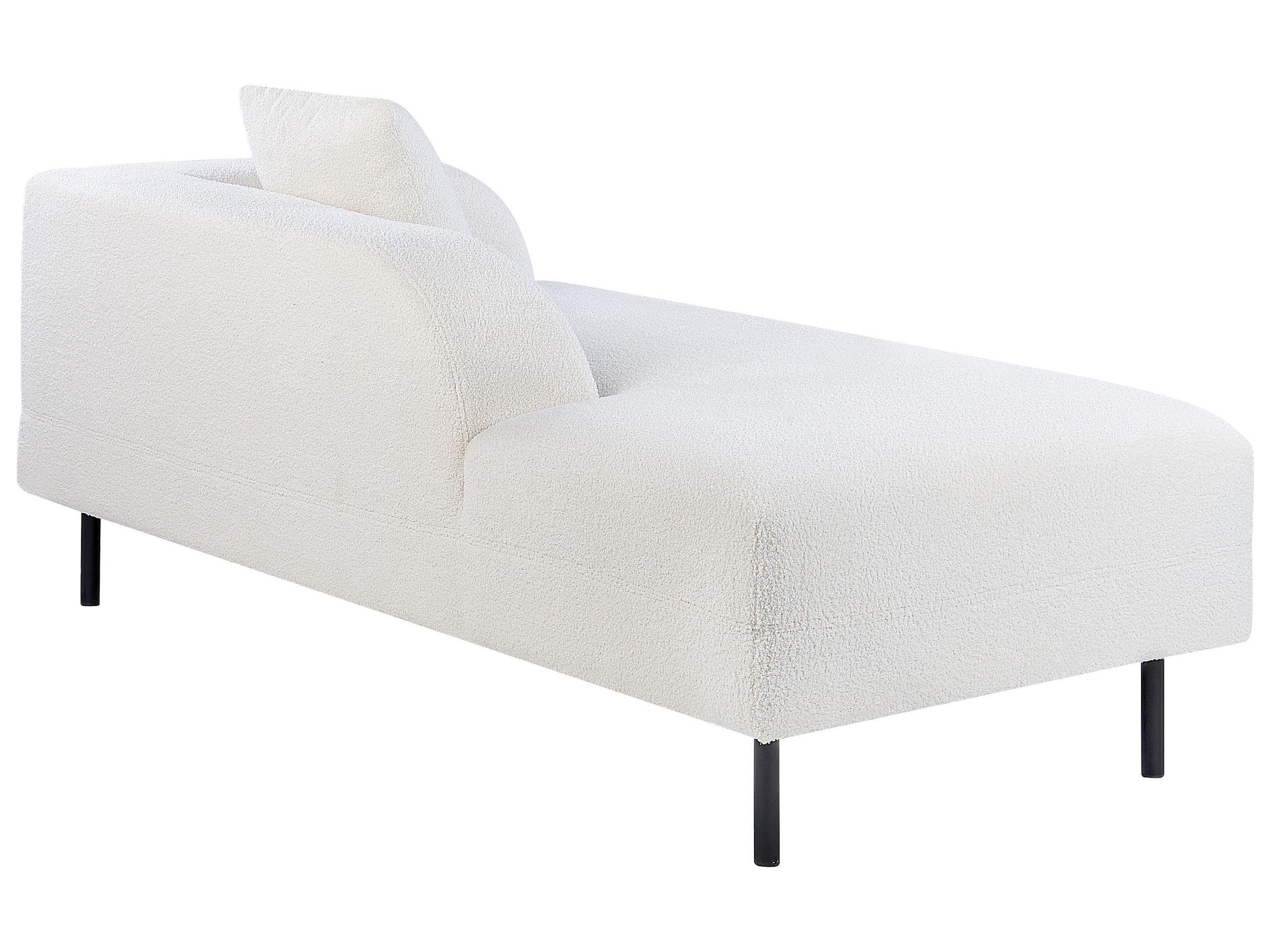 Beliani Chaise longue versione destra en Bouclé Moderno LE CRAU  