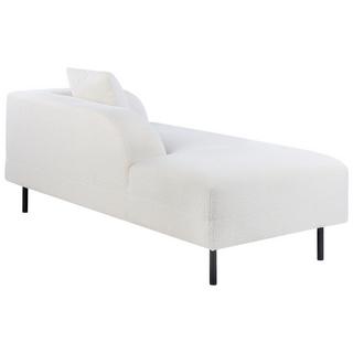 Beliani Chaise longue côté droit en Bouclé Moderne LE CRAU  