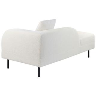 Beliani Chaise longue côté droit en Bouclé Moderne LE CRAU  