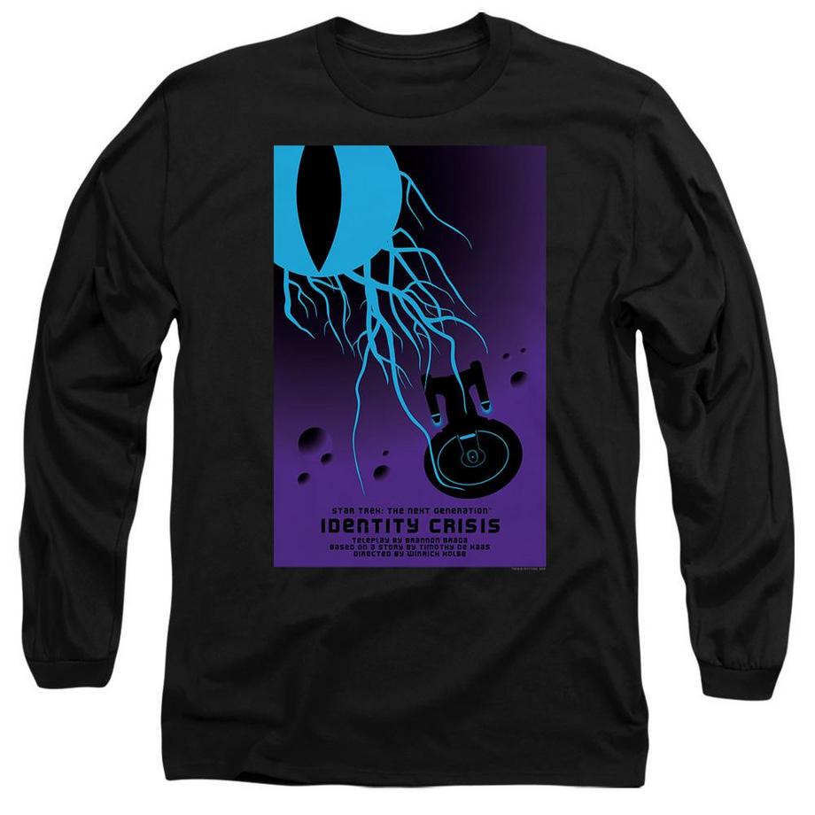 Star Trek The Next Generation Stagione 4 Episodio 18 T-Shirt Maniche Lunghe  