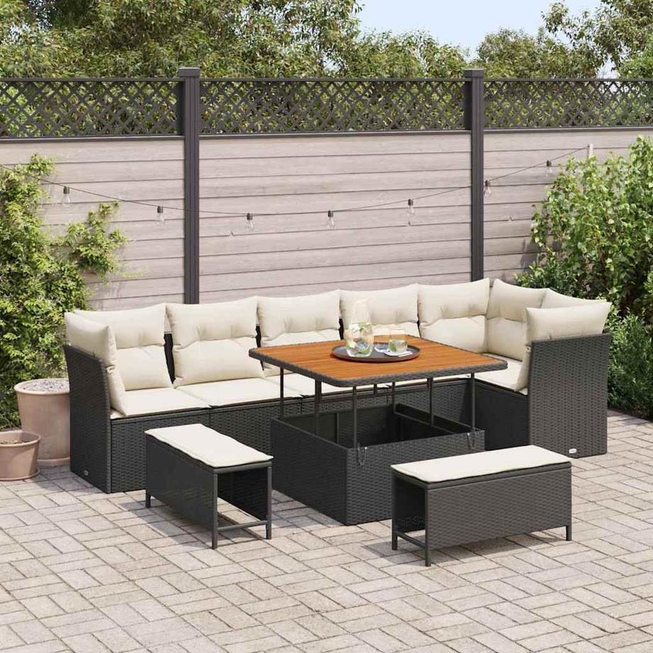 VidaXL Mobilier de jardin bois d'acacia massif  